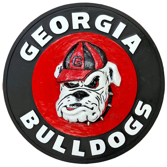 OG Georgia Bulldogs 3D Wall Sign with Steel Spiked Collar