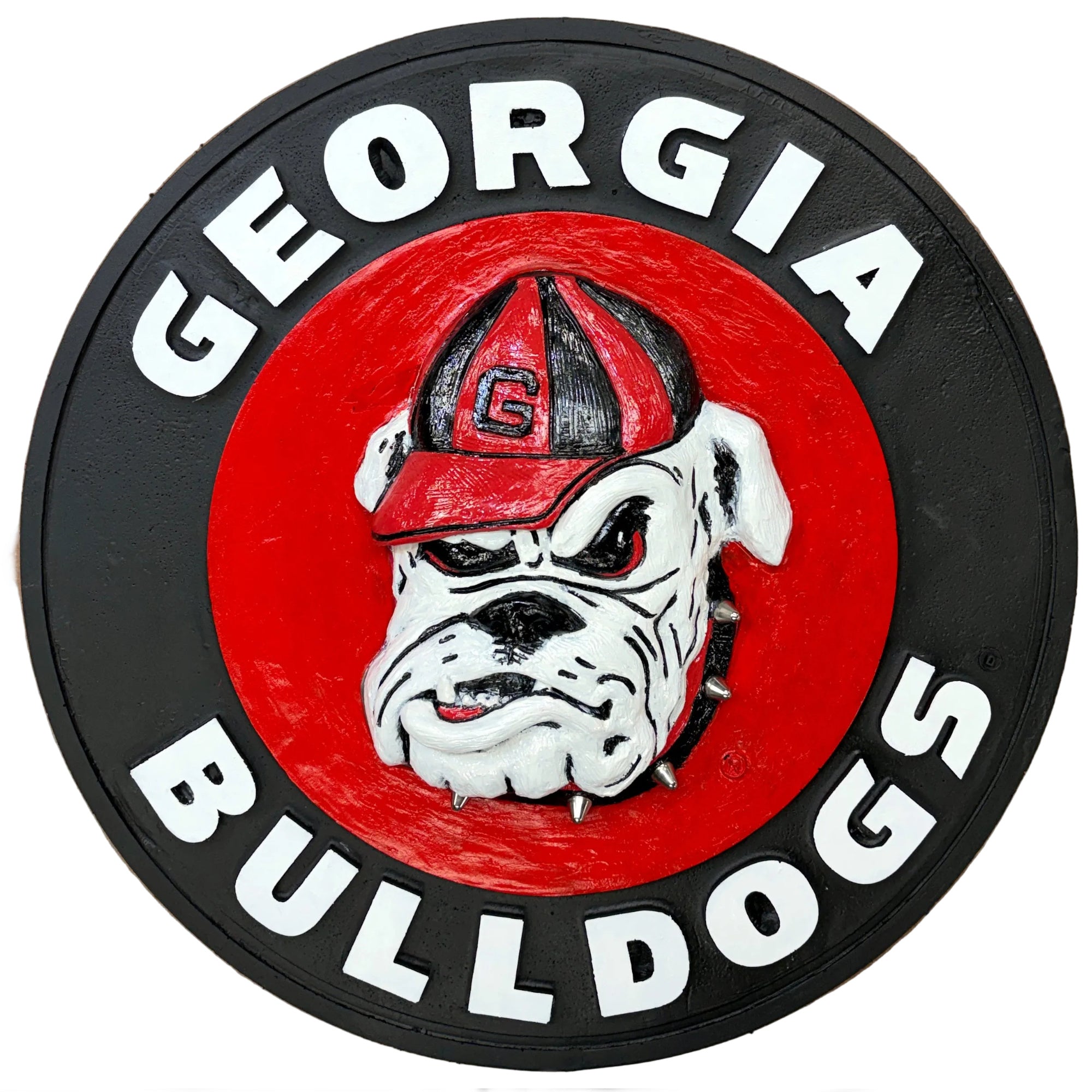 OG Georgia Bulldogs 3D Wall Sign with Steel Spiked Collar