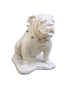 Georgia Bulldogs UGA Mascot White Stone Statue - Natural