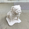 Georgia Bulldogs UGA Mascot White Stone Statue - Natural