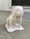 Georgia Bulldogs UGA Mascot White Stone Statue - Natural