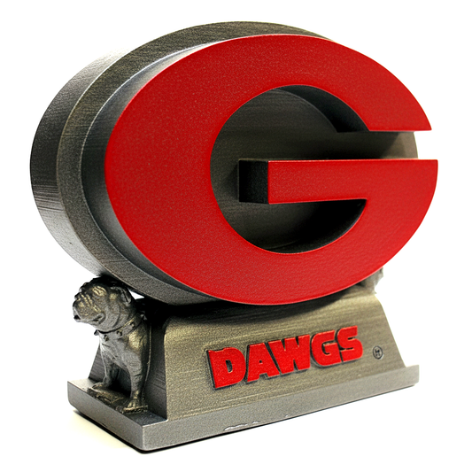 UGA Dawgs Table Top Centerpiece Sculpture
