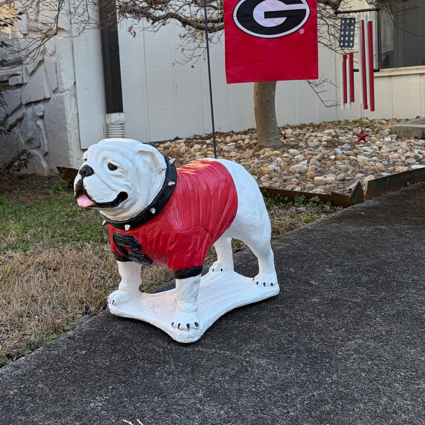 UGA stone mascot 