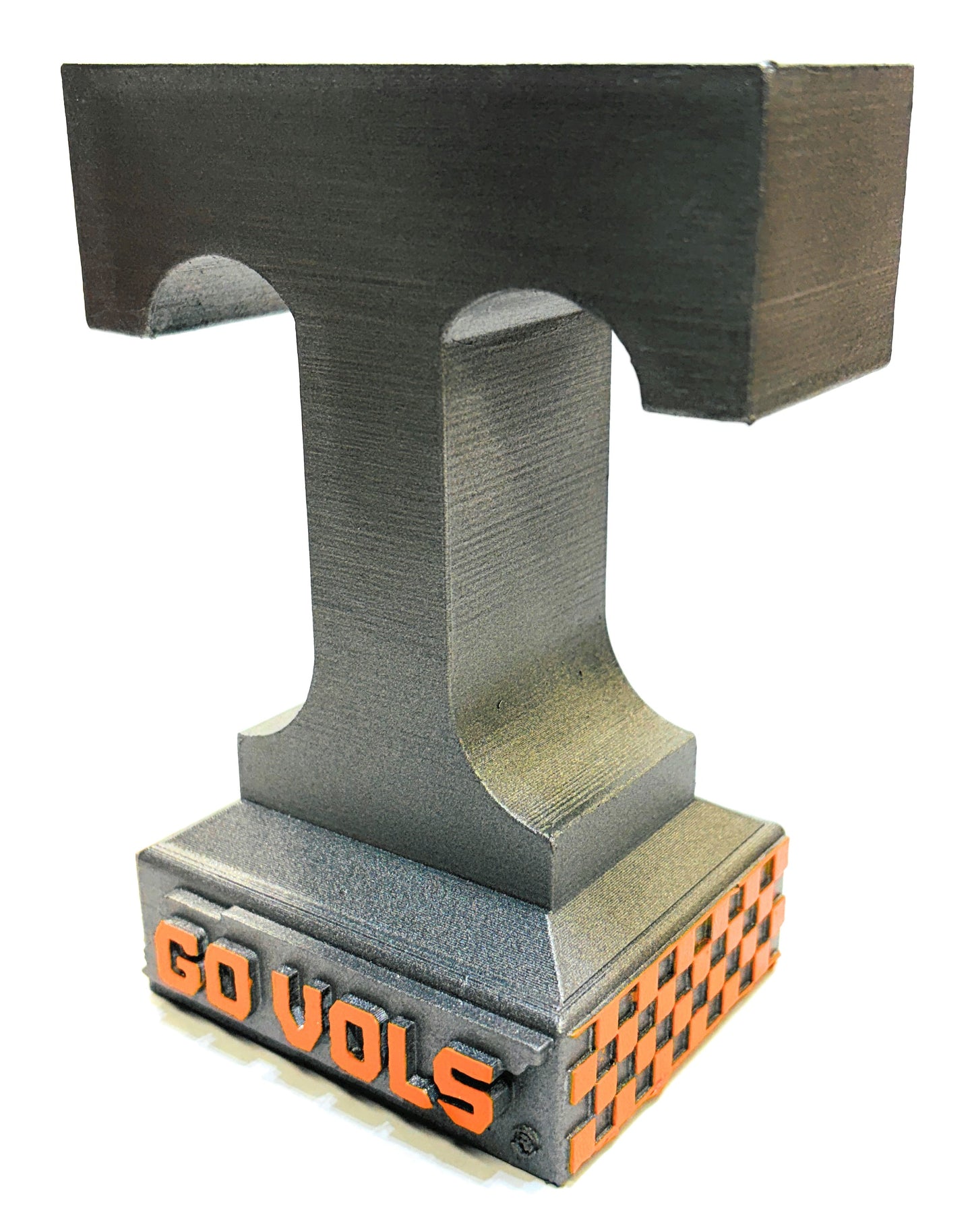 Mini Power T Paperweight Table Top Sculpture in Pewter