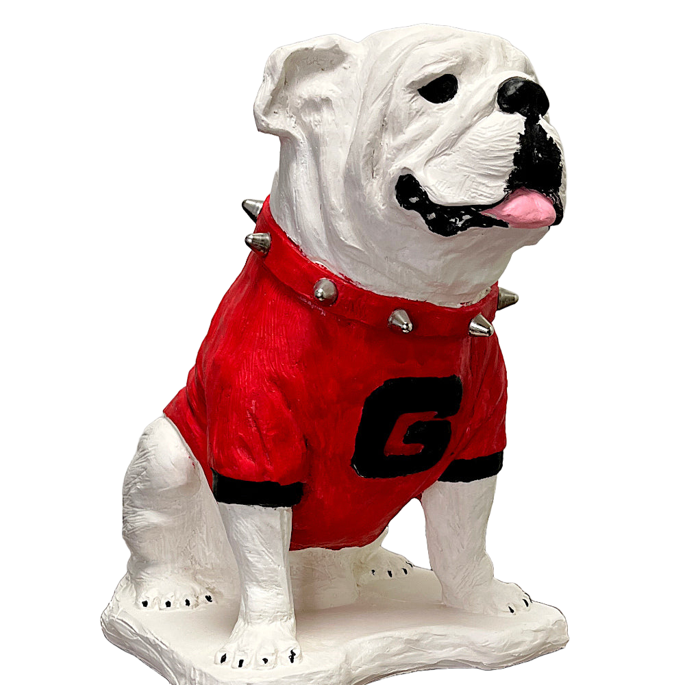 Classic UGA Boom bulldog statue side angle