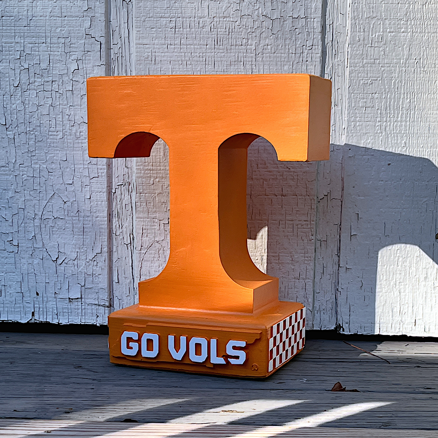 Tennessee Volunteers Power T Stone Statue for Garden, Patio, and Porch