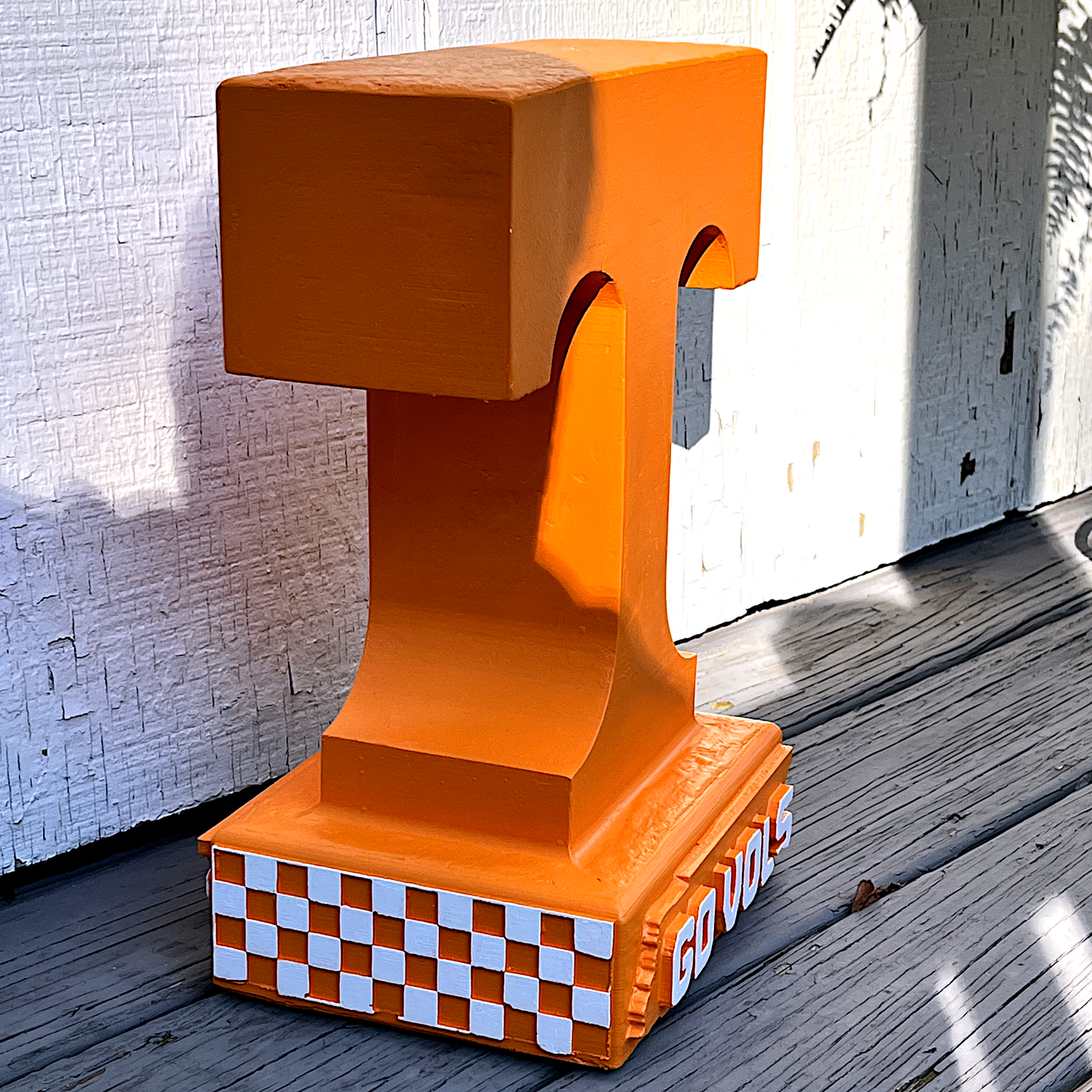 Tennessee Volunteers Power T Stone Statue for Garden, Patio, and Porch