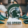 Michigan State Spartans Office Desk Table Mini Helmet Accessories for Home Decor