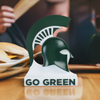 Michigan State Spartans Office Desk Table Mini Helmet Accessories for Home Decor