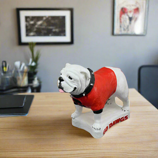 Georgia Bulldogs Standing UGA Mascot Table Top Sculpture